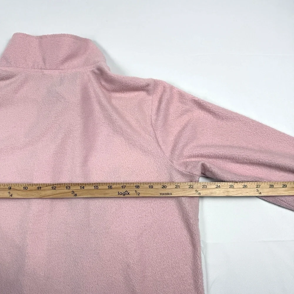 Disney Tinker Bell Pink Fleece Full Zip Womens Fleece Jacket Cardigan Sweater XL - Picture 12 of 12